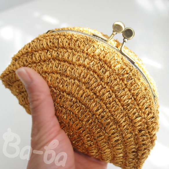 Ba-ba handmade Double crochet pouch No.C1429 第6張的照片