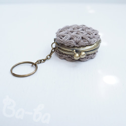 Ba-ba handmade Jasmine Stitch crochet coinpurse No.C1449 第5張的照片