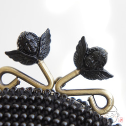 Ba-ba handmade Beads crochet coinpurse No.1413 第3張的照片