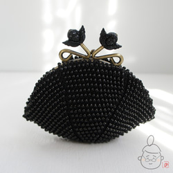 Ba-ba handmade Beads crochet coinpurse No.1413 第5張的照片