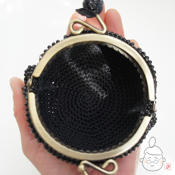 Ba-ba handmade Beads crochet coinpurse No.1413 第8張的照片