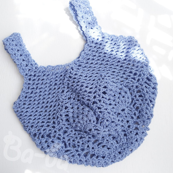 Ba-ba handmade Openwork knitting multi bag No.MB16 第3張的照片