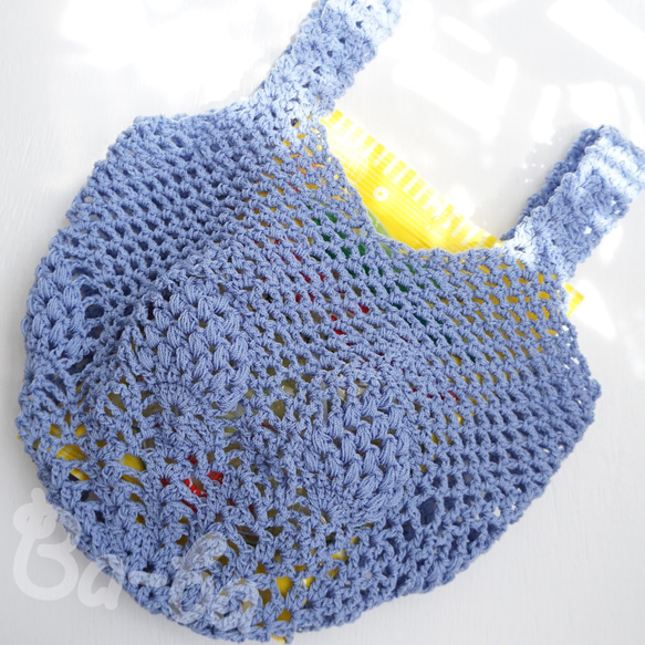 Ba-ba handmade Openwork knitting multi bag No.MB16 第8張的照片