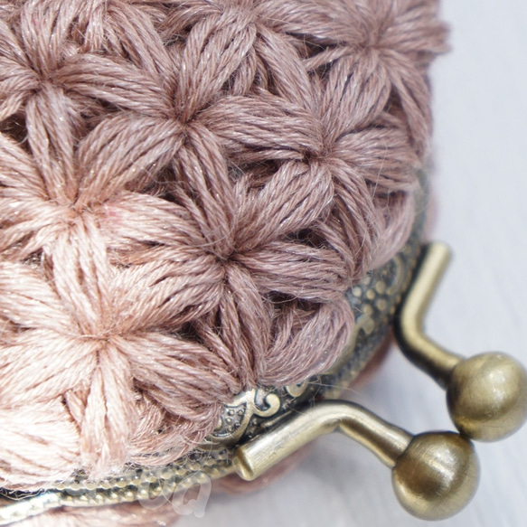 Ba-ba handmade Jasmine Stitch crochet coinpurse No.C1148 第3張的照片