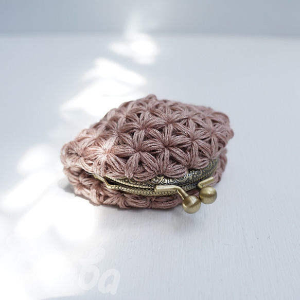 Ba-ba handmade Jasmine Stitch crochet coinpurse No.C1148 第4張的照片