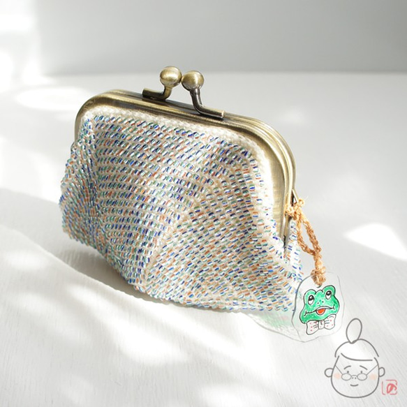 Ba-ba handmade Seedbeads crochet square coinpurse No.1343 第3張的照片