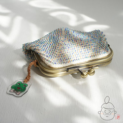 Ba-ba handmade Seedbeads crochet square coinpurse No.1343 第5張的照片