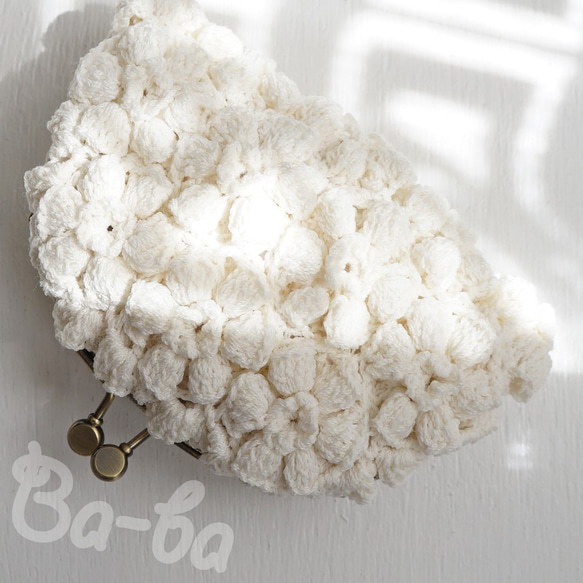 Ba-ba handmade Poppy puff knitting pouch  No.C1464 第1張的照片