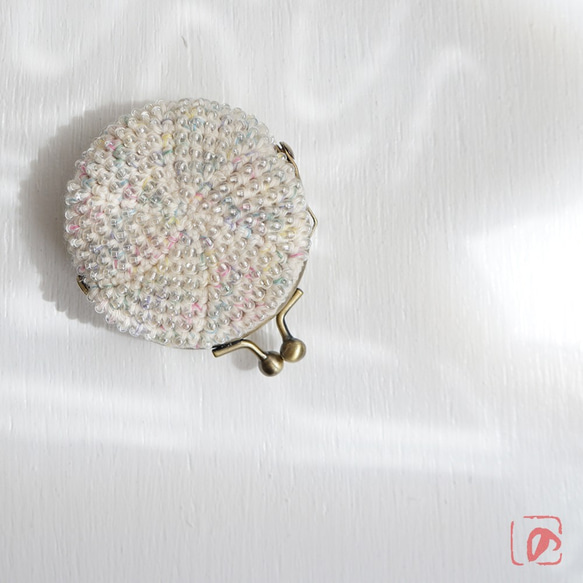 Ba-ba handmade Beads crochet round coincase No.1477 第6張的照片