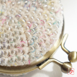 Ba-ba handmade Beads crochet round coincase No.1477 第7張的照片