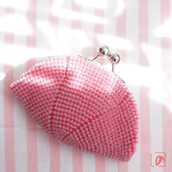 Ba-ba handmade Beads crochet pouch No.1512 第4張的照片