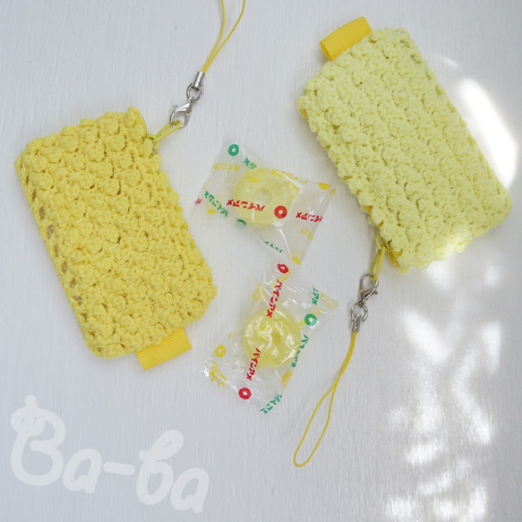 Ba-ba handmade picotte knitting zipper mini-pouch  No.MFP3 第3張的照片