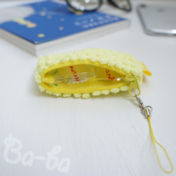 Ba-ba handmade picotte knitting zipper mini-pouch  No.MFP3 第4張的照片