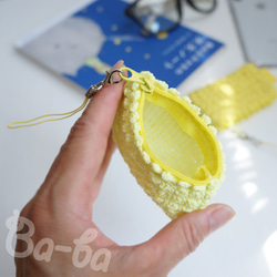 Ba-ba handmade picotte knitting zipper mini-pouch  No.MFP3 第6張的照片