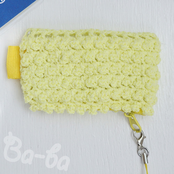 Ba-ba handmade picotte knitting zipper mini-pouch  No.MFP3 第8張的照片