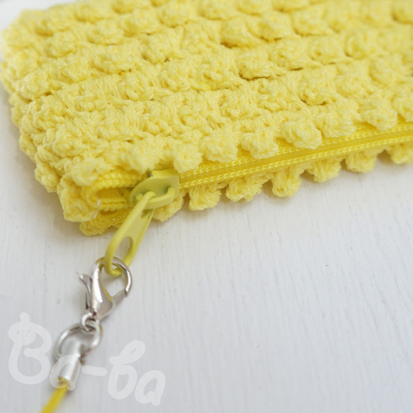 Ba-ba handmade picotte knitting zipper mini-pouch  No.MFP2 第2張的照片