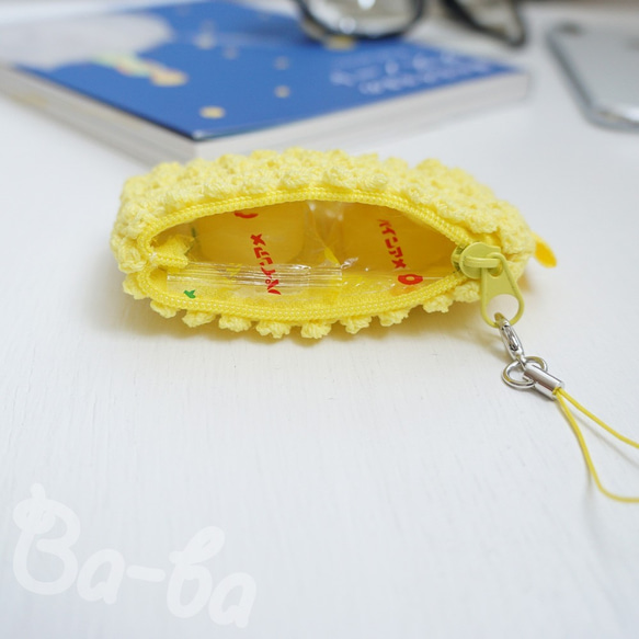 Ba-ba handmade picotte knitting zipper mini-pouch  No.MFP2 第4張的照片
