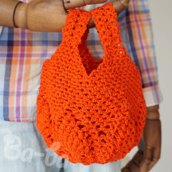 Ba-ba handmade Openwork knitting multi bag No.MB22 第1張的照片
