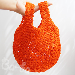 Ba-ba handmade Openwork knitting multi bag No.MB22 第7張的照片