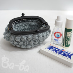 Ba-ba handmade Popcorn crochet coinpurse No.C1468 第7張的照片