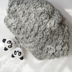 Ba-ba handmade Popcorn crochet pouch No.C1477 第1張的照片