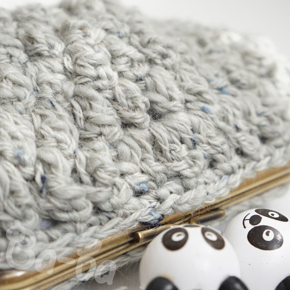 Ba-ba handmade Popcorn crochet pouch No.C1477 第2張的照片