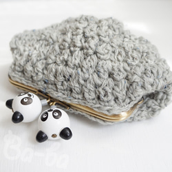 Ba-ba handmade Popcorn crochet pouch No.C1477 第3張的照片