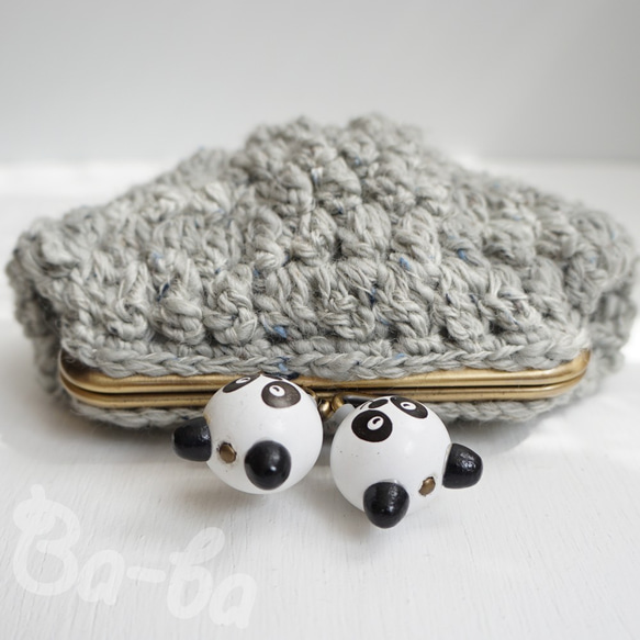 Ba-ba handmade Popcorn crochet pouch No.C1477 第4張的照片