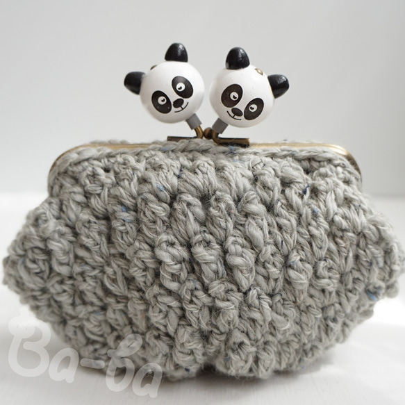 Ba-ba handmade Popcorn crochet pouch No.C1477 第5張的照片