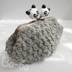 Ba-ba handmade Popcorn crochet pouch No.C1477 第6張的照片