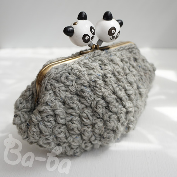 Ba-ba handmade Popcorn crochet pouch No.C1477 第6張的照片