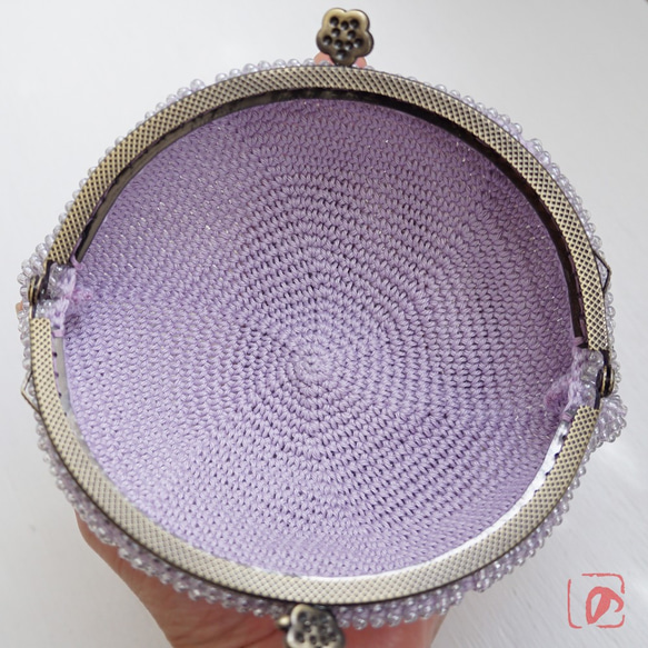 Ba-ba handmade Beads crochet pouch No.1566 第8張的照片