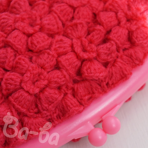 Ba-ba handmade Poppy puff knitting mini-bag  No.C1504 第2張的照片