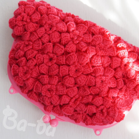 Ba-ba handmade Poppy puff knitting mini-bag  No.C1504 第5張的照片