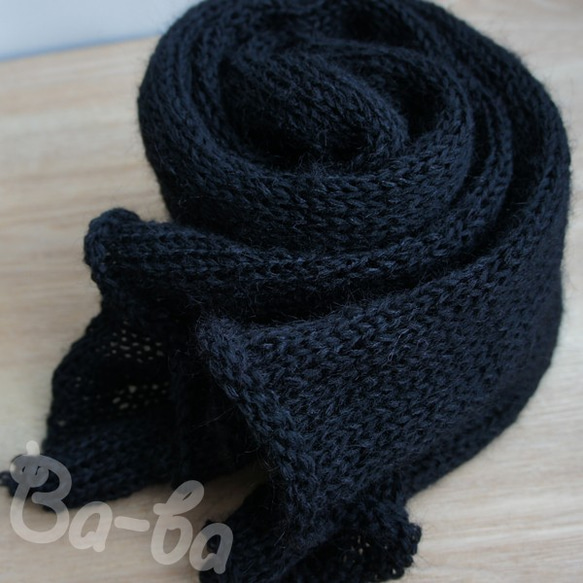 保暖機織圍巾（有點小黑，M2） 第1張的照片