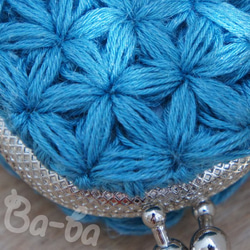 Ba-ba handmade Jasmine Stitch crochet mini-coinpurse No.C118 第3張的照片