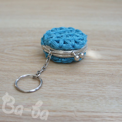 Ba-ba handmade Jasmine Stitch crochet mini-coinpurse No.C118 第4張的照片