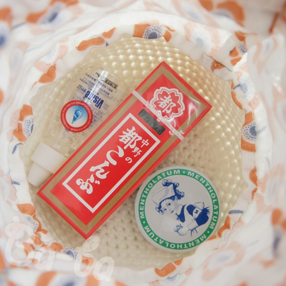 Marukoro錢包袋（K15，橙色海葵） 第2張的照片