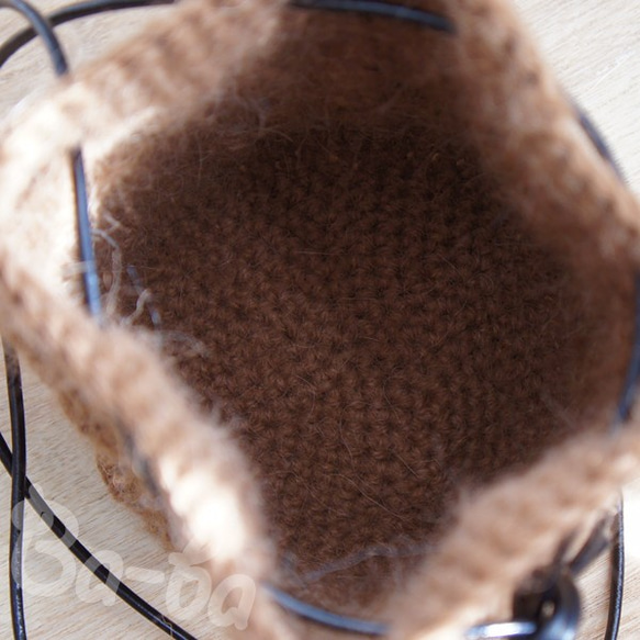 Ba-ba handmade  Crochet Drawstring bag with string  No.KP5 第5張的照片