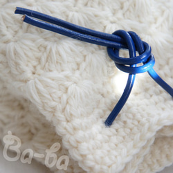 Ba-ba handmade  Crochet Drawstring bag with string  No.KP2 第6張的照片