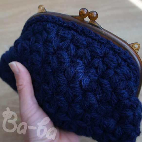 Ba-ba handmade Jasmine Stitch crochet Petit bag No.C1301 第5張的照片