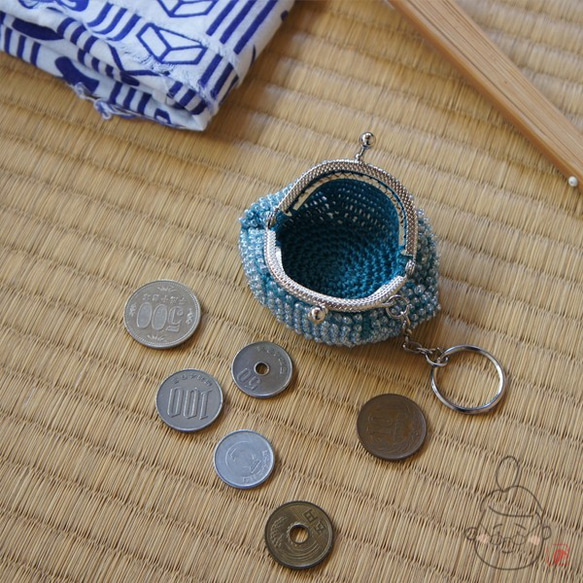 Ba-ba handmade☆beads crochet mini-coinpurse (No.793） 第4張的照片