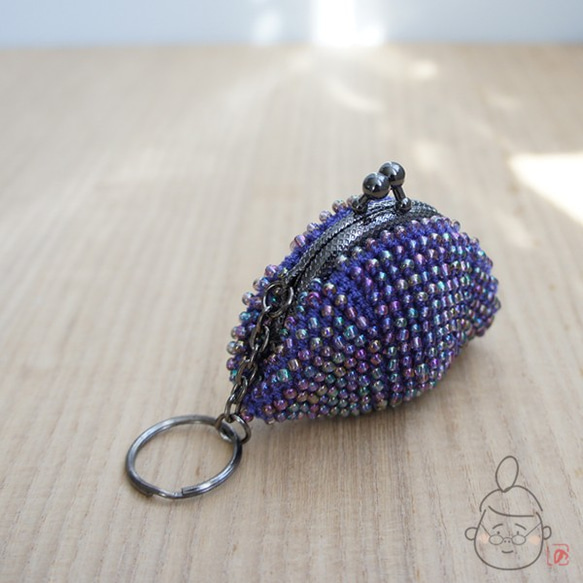 Ba-ba handmade Beads crochet mini-coinpurse No.809 第2張的照片