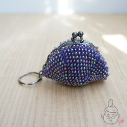 Ba-ba handmade Beads crochet mini-coinpurse No.809 第3張的照片