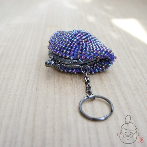 Ba-ba handmade Beads crochet mini-coinpurse No.809 第4張的照片