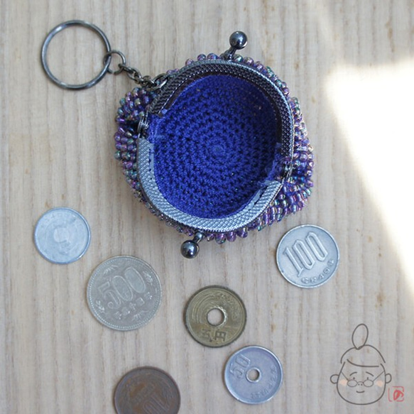 Ba-ba handmade Beads crochet mini-coinpurse No.809 第6張的照片