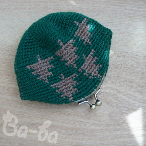 Ba-ba handmade Pattern knitted pouch No.C1314 第1張的照片