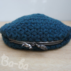 Ba-ba handmade Jasmine Stitch crochet pouch No.C1306 第2張的照片