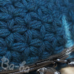 Ba-ba handmade Jasmine Stitch crochet pouch No.C1306 第7張的照片