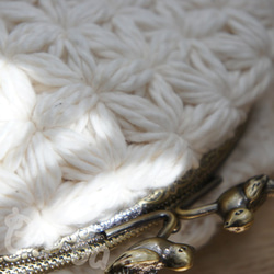 Ba-ba handmade Jasmine Stitch crochet pouch No.C1321 第2張的照片